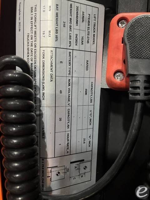 2024 Noblelift PTE45-2745 Elite At UsedEquipmentHub.com