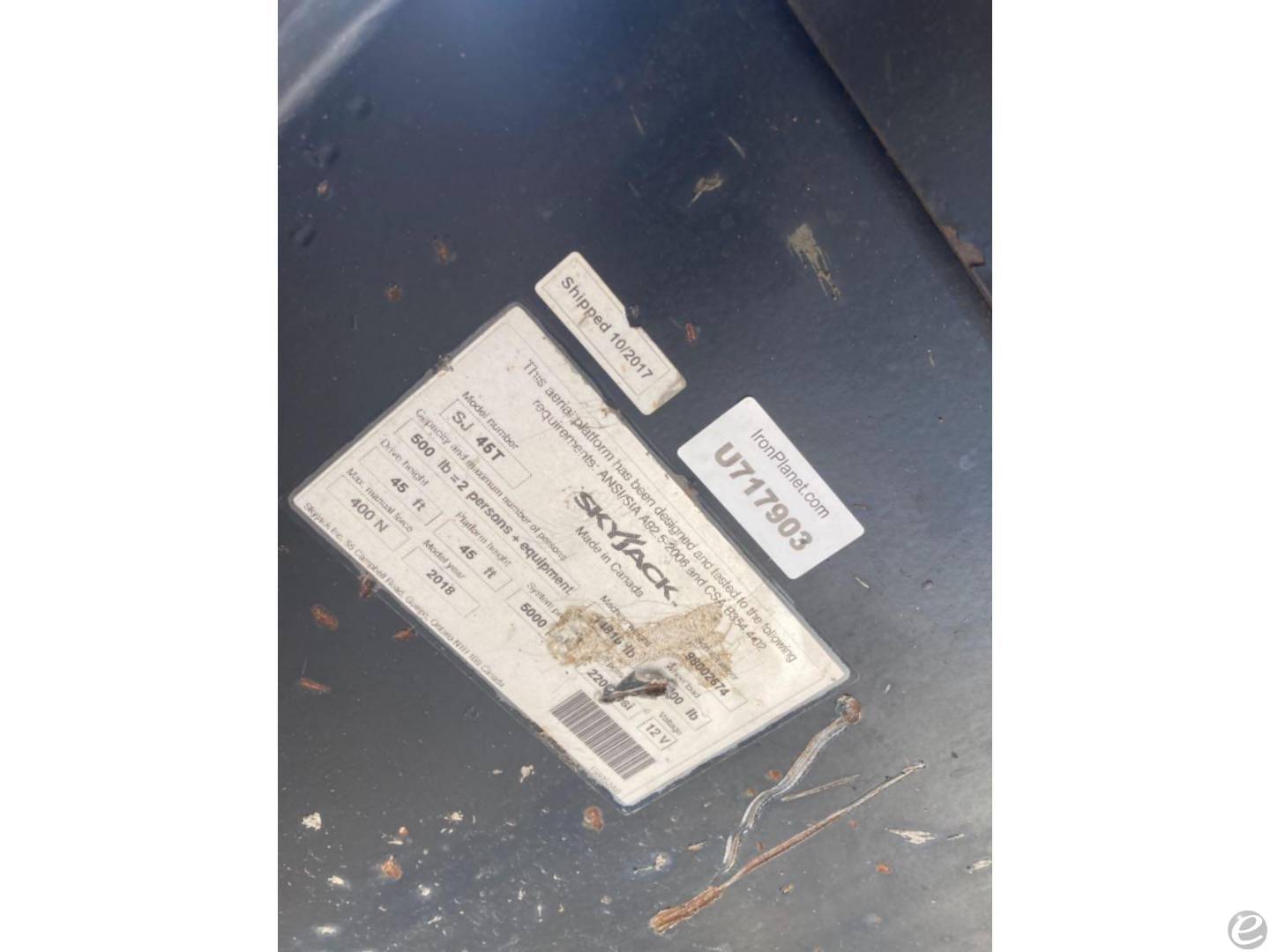 2017 Skyjack SJ45T At UsedEquipmentHub.com