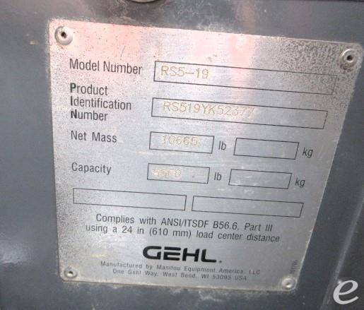 2018 Gehl RS5-19 GEN 3 At UsedEquipmentHub.com