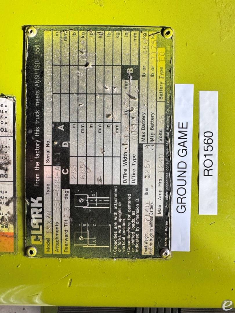 2016 Clark TMX20 At UsedEquipmentHub.com