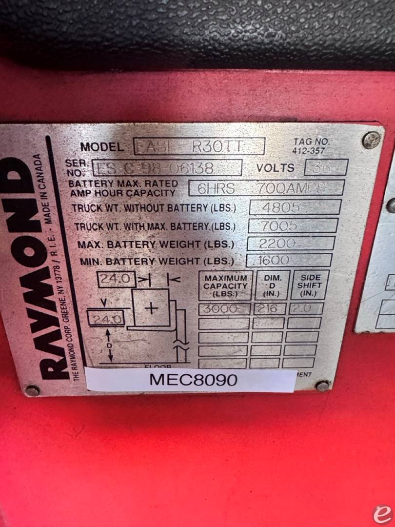 1998 Raymond EASI-R30TT At UsedEquipmentHub.com
