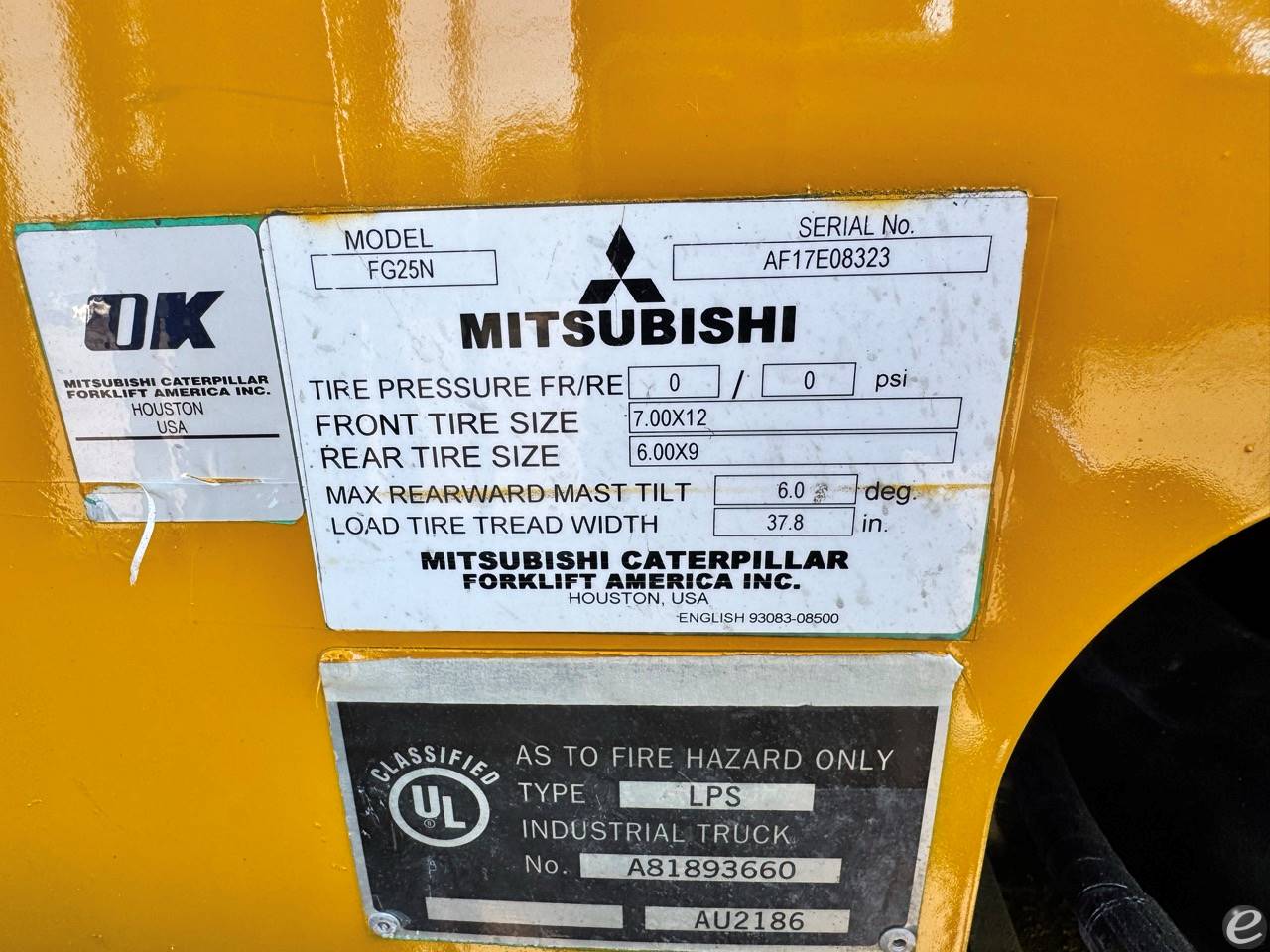 2020 Cat FG25N At UsedEquipmentHub.com