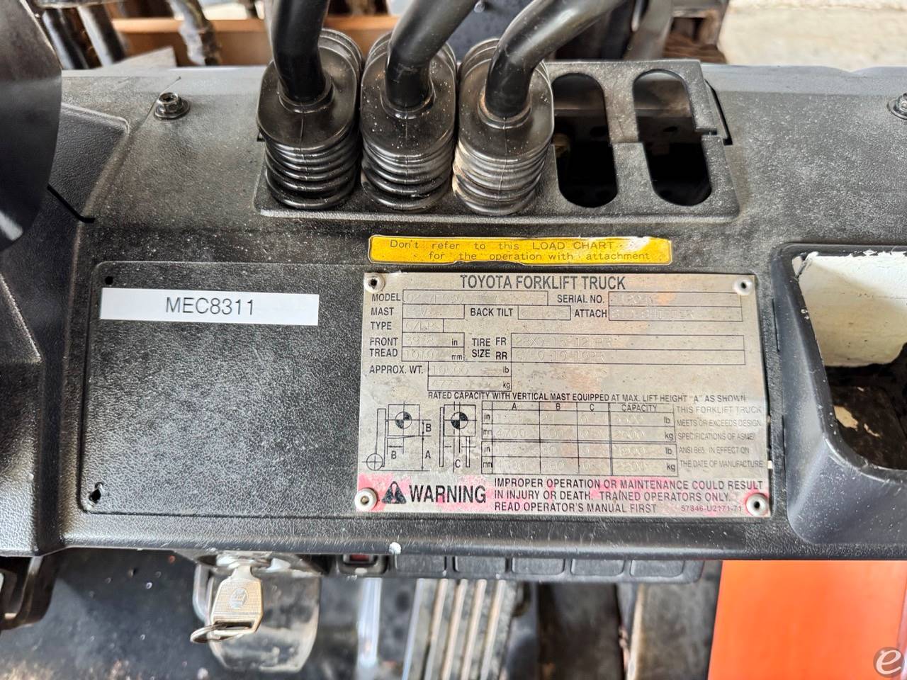 1999 Toyota 7FG30 At UsedEquipmentHub.com