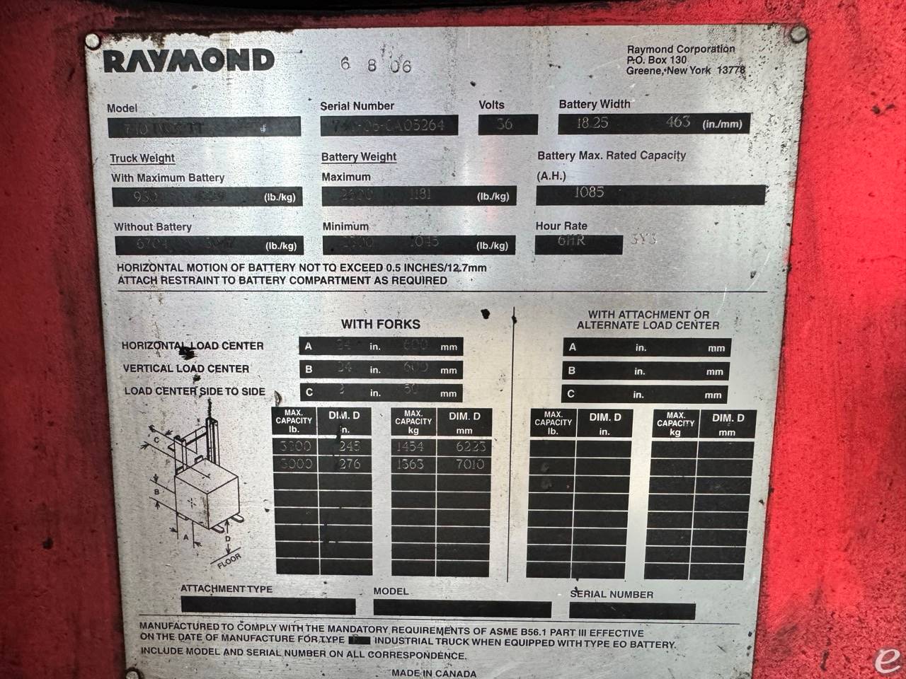 2006 Raymond 740-DR32TT At UsedEquipmentHub.com