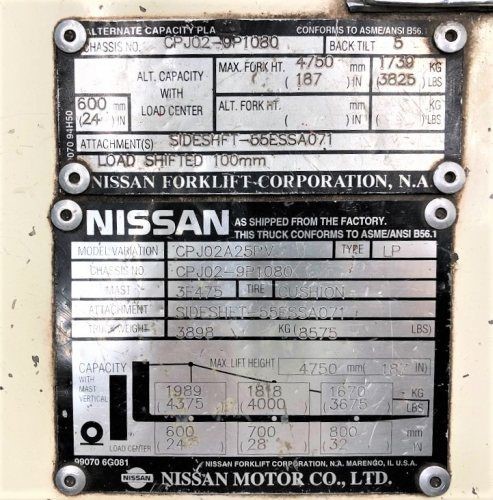 1987 Cat V50DSA At UsedEquipmentHub.com