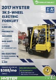 2017 Hyster J30XNT at UsedEquipmentHub.com